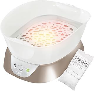 HoMedics Myspa Paraffin Wax Bath for Hands and Feet, Skin Beauty and Arthritis Treatment, Cares for Rough Dry or Stressed Skin, Encourages Blood Flow - Hand & Foot Spa with 3 Wax Bags + 20 Liners