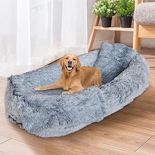 GAZHOME Human Dog Bed 6XL, Human Sized Dog Bed, Extra Large Size Bed for People Adults and Pets, Giant Beds Dogs with Removable Cover, For People, Families