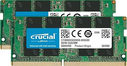 Crucial CT2K8G4SFS832A 16 GB Kit (8 GB x2) (DDR4, 3200 MT/s, PC4-25600, CL22, Single Rank x8, SODIMM, 260-Pin) Memory