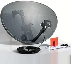 SSL Satellites 80CM Zone 2 Freesat HDR Satellite Dish DIY Self Installation Kit, Latest Dish with Quad LNB, 5 Meter RG6 Black Coax Cable, All necessary Brackets, Bolts and SATELLITE FINDER