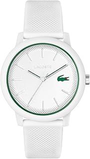 Lacoste Analogue Quartz Watch for Men or Women from the Lacoste.12.12. Collection, featuring a stylish Silicone bracelet with Petit Piqué Texture
