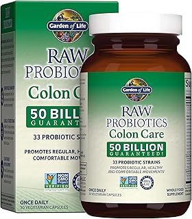Garden of Life Raw Probiotics, Colon Care, 30 Veggie Caps, 1 Units