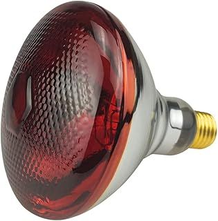 2 Pack Heat Lamp Red Infrared Bulbs PAR38/250 Watts Glass Lamp Bulb for Food Service, Brooder Bulb, Chicks, Pet, Bathroom, Light Therapy Use E26 Base, Flood Light Heat Lamp Bulb