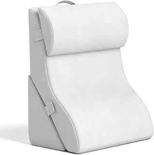 3PCS Bed Wedge Pillow Set, Adjustable Memory Foam Sleeping Support Triangle Pillow with Washable Cover, Orthopedic Leg Back Rest Incline Cushion for Acid Reflux, Pain Relief (Grey)