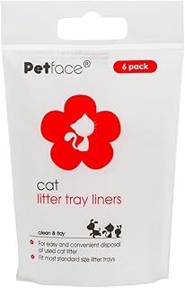 Petface Cat Litter Tray Liners, White (Pack of 6)