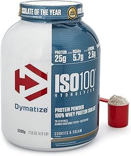 Dymatize ISO 100 Cookies&Cream 2,2 kg - Whey Protein Hydrolysat + Isolat Powder