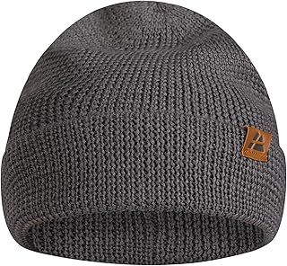 DANISH ENDURANCE Merino Wool Beanie Hat, Thermal Winter Hats, Knit Wooly Hat, Fisherman Beanie, for Men and Women, Unisex