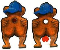 HHH Hunting® Bear Bottom Nut Cracker Target Shooting Targets Freestanding Shooting Gallery Set Air Gun Rifle Airgun Hunting Moving Target Practice Gun Target Air Rifle Target Airsoft Gun