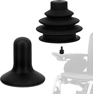2Styles Electric Wheelchair Joystick Button Cap, Rubber Wheelchair Controller Protective Cover, Universal Power Chair Knobs Protector Wheel Chair Control Knob Covers for Mobility Scooter Accessories