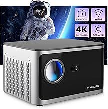 Magcubic Smart Mini Projector - Portable Projector for TV STICK/GAMING/IOS 1080P Full HD Quality, Automatic Focus, Voice Control, Built-in Speaker