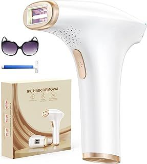 Haarlosy IPL Laser Hair Removal, 3-in-1, Faster, Painless and Salon Quality Results at Home, Hair Removal Device for Women and Men, Long Lasting Smoothness on Face, Bikini Line and Body, Gold
