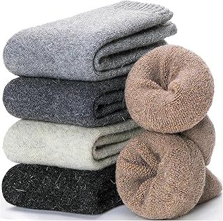 EBMORE Womens Merino Wool Thermal Socks Warm Winter Thick Walking Cosy Boot Crew Comfy Work Hiking Socks for Ladies 5 Pairs