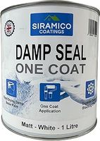 The Dampseal One Coat | Seals Damp And Mould Stains In One Coat By Brush Or Roller (White - 1 Litre)