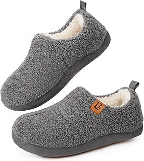 LongBay Women's Cozy Slippers Fuzzy Memory Foam Non-Slip Rubber Sole