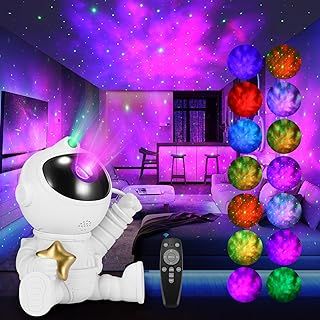 Astronaut Galaxy Projector - Starry Night Light with Nebula, 360° Adjustable Star Projector for Children and Adults