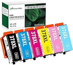 378XL Ink Cartridges Replacement for Epson 378 Ink Cartridges Multipack Compatible with Expression Photo XP-8500 XP-8505 XP-8600 XP-8605 XP-8700 XP-8000 XP-8005 XP-15000 Printer (6-Pack)