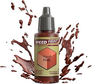 The Army Painter Speedpaint 2.0 Aged Hide, Single Acrylic Non Toxic Paint, One-coat Contrast Painting Soloution for Fantasy Tabletop Miniatures, 18ml