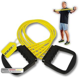 Deuser Expander Original with Handles, Made in Germany for Over 50 Years, Made of Natural Latex, for Strength Training, Fitness, Sports, Pull-Ups, Yoga