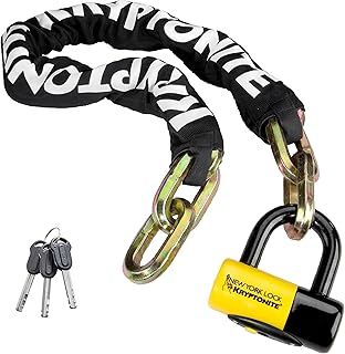 Kryptonite 142585 720018999485 Padlock, Black/Yellow, 14mm x 100cm