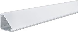 Paulmann 70262 Delta Profile with Diffuser for LED Strips 1 m Illuminated skirting Board anodised Aluminium Satin Aluminium/Plastic Illuminated Edging
