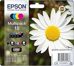 Epson 18 Daisy Genuine Multipack, 4-colours Ink Cartridges, Claria Home Ink