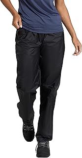 Mountain Warehouse Pakka Womens Waterproof Over Trousers - Packaway Bag, Breathable Rain Pants, Hook & Loop Ankle Opening Ladies Rainwear - for Spring Summer & Outdoors