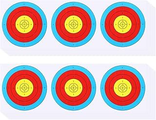 PATIKIL Archery Target Paper 7 Inch, 30 Pack 3 Spot Bow Arrow Target Face for Shooting Practice