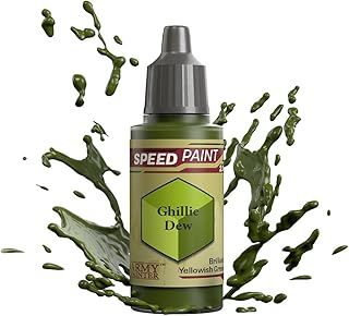 The Army Painter Speedpaint Ghillie Dew 2.0, Single Acrylic Paint 18ml One-coat Painting Soloution For Fantasy Tabletop Miniatures Like Warhammer 40k and Dungeons And Dragons Figures