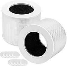 2 Pack Core Mini Replacement Filter Compatible with LEVOIT Core Mini Air Purifier, 3-in-1 High Efficiency True HEPA Core Mini Replacement, 2 Pack Filter + 10pcs Aroma Pads