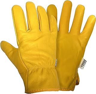 Bladez Thorn-Proof Gardening Gloves for Men and Women, Large- Thick Heavy Duty Cowhide Leather Palm and Top Sides, Warm Soft Inner Liner, Bramble-Proof Strong Double-Stitched (Large Pair of 1)
