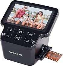 Magnasonic All-In-One 24MP Film Scanner with Large 5" Display & HDMI, Converts 35mm/126/110/Super 8 Film & 135/126/110 Slides into Digital Photos, Built-in Memory (FS71)