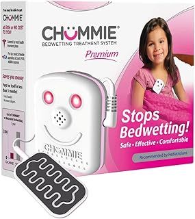 Chummie Premium Bedwetting Alarm for Deep Sleepers – Award Winning, Clinically Proven System with Loud Sounds, Bright Lights and Strong Vibrations, Blue