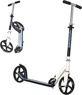 HOMCOM Kids Scooter, 2 Wheel Foldable Stunt Scooter with Adjustable Handles for 6 Years+, White