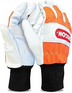 Oregon Chainsaw Left-Hand Protection Leather Gloves – Large (size 10) (91305L)