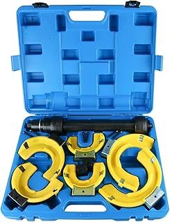 FreeTec 7-piece set. Spring Compressor Set for McPherson Suspension Strut Clamping Lowering Car Universal Tool Set