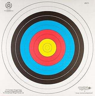 VOCLO 80CM HEAVY DUTY FITA APPROVED ARCHERY PAPER TARGETS X20 + 4 TARGET PINS