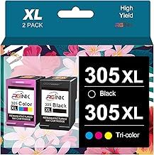 305 Ink Cartridges Black and Colour, 305 XL Ink Cartridges Replacement for HP DeskJet 2700 2710 2720 2722 2800 2810e 2820 Plus 4100 4120 4130 Envy 6000 6010 6020 6030 6032 Pro 6400 6430 6432