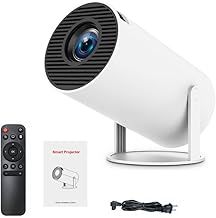 CineMaster Pro 4K Smart Movie Projector - Transform Any Room into a Home Theater, Ultra HD Cine master Pro Smart HD Projector with WiFi and Bluetooth, Ideal for Movies, Gaming (A)