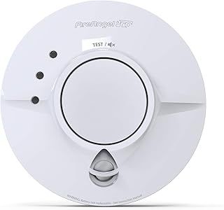 FireAngel Pro Connected Smart Smoke Alarm, Mains Powered with Wireless Interlink and 10 Year Life Back-Up Battery, FP1640W2-R , White