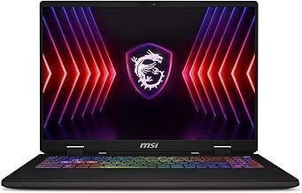MSI Sword 16HX 16 Inch 16:10 QHD+ 240Hz Gaming Laptop - (Intel Core i7-14700HX, NVIDIA GeForce RTX 4070, 16GB RAM, 1TB SSD, Windows 11 Home) - Cosmos Grey