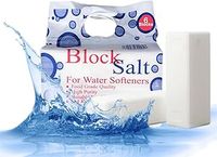 High Purity 6 Blocks Salt Water Softener - Reduce Hardness, Improves Appliance Life, Lathering, Skin & Hair Care, Salt Block Water Softener Compatible to All Machines, Water Softener Salt Blocks