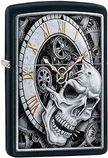 Windproof Lighter | Metal Long Lasting Zippo Lighter | Best with Zippo Lighter Fluid | Refillable Lighter | Perfect for Cigarettes Cigars Candles |Pocket Lighter Fire Starter | Skull Design