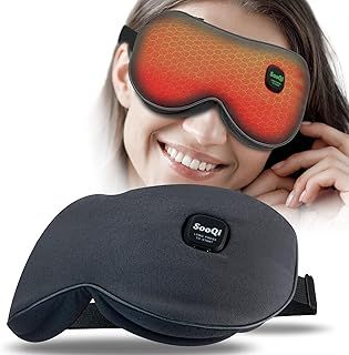 Cordless Heated Eye Mask for Dry Eyes and Fatigue, Rechargeable with Adjustable Strap and Graphene Heating, Ideal for Sleep, Meditation, Travel, and Gifts for Women and Men