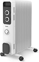 KEPLIN 2.5KW Oil Filled Electric Radiator, Energy Saving with 11 Fins, Adjustable Temperature, Overheat Protection, Programable Thermostat, 3 Settings & On/Off Timer for Maximum Warmth - Home & Office