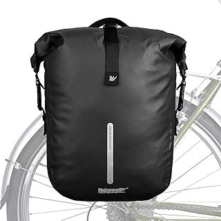 Rhinowalk Bike Pannier Bag Waterproof Rack Bicycle Bag 20L Laptop Pannier Backpack Professional Cycling Accessories