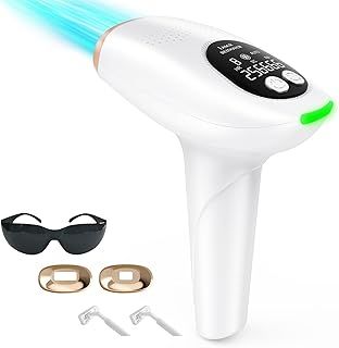 IPL Hair Removal Device, 3-in-1 Laser Hair Removal Device with 9 Energy Levels, 999,999 Flashes for Women/Men, Bikini Lines Underarms Face Arm Leg