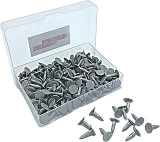 Galvanised 13mm Roofing Felt Clout Nails - The Perfect DIY & Professional Solution for Securing Shed Roofs with 200 Grams (Approx 185pcs) in a Handy Plastic Case!