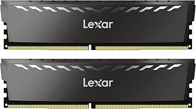 Lexar THOR DDR4 RAM 32GB Kit (2x16GB) 3200 MHz, DRAM 288-Pin UDIMM Desktop Memory, XMP 2.0 High Performance Computer Memory, CL16-18-18-38, 1.35V (LD4BU016G-R3200GDXG)