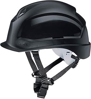 Uvex Pheos S-KR Safety Helmet - Construction Helmet with 4-Point Chin Strap and Ventilation Holes