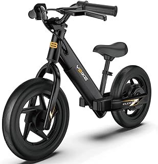 YBIKE Electric Balance Bike, 12 Inch Kids Electric Bike for Ages 3-5 Years Old, Kids Balance Bike with Adjustable Seat, Dirt Bike for Boys & Girls